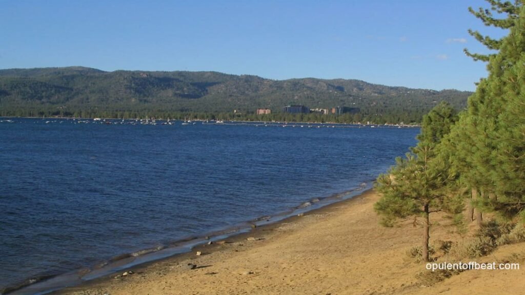 South Lake Tahoe beach view